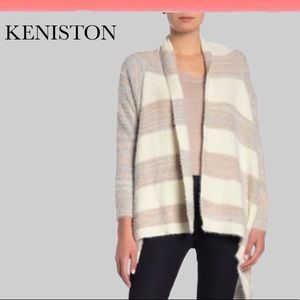 NWT Keniston Cascading Open-Front Cardigan